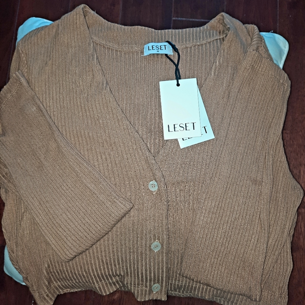 NWT Leset cropped cardigan - Picture 4 of 6
